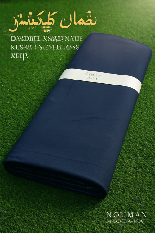 Men cotton blue suit